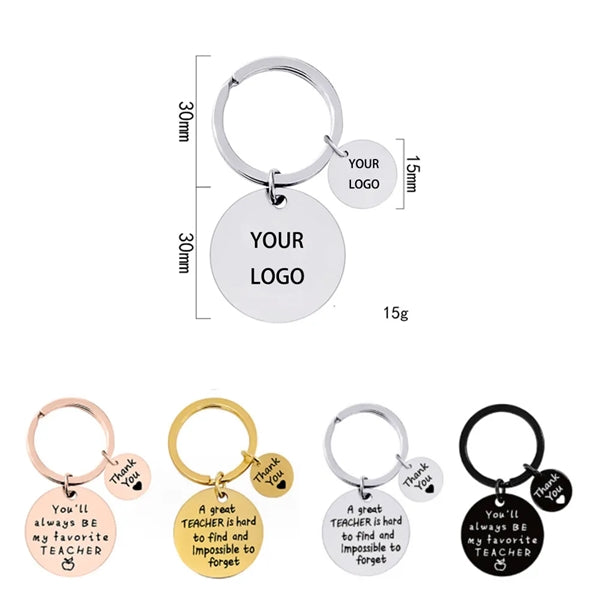 Metal Round Keychain