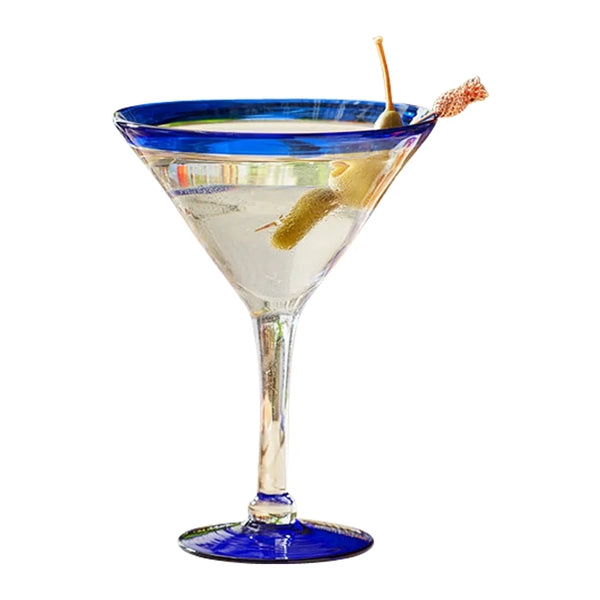 Handblown Mexican Martini Glass