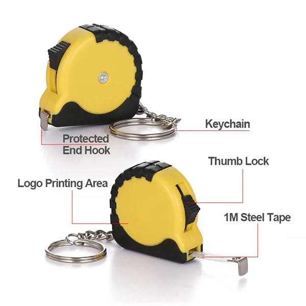Mini Tape Measure Keychain 1m/3FT