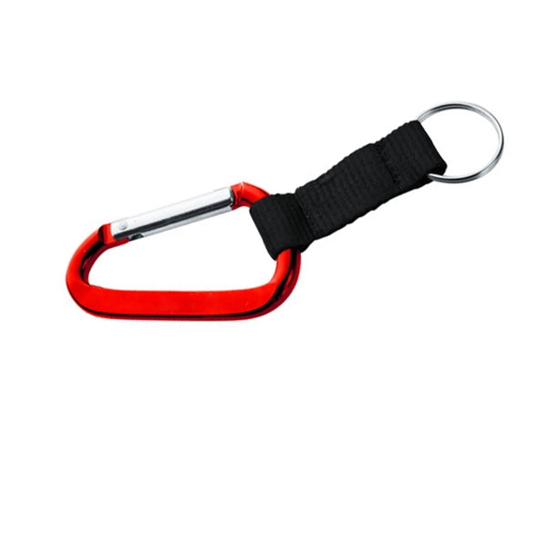 Metal Carabiner with Strap Keychain