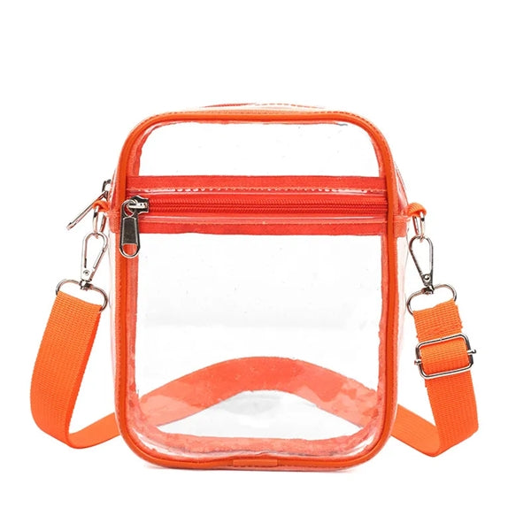 Clear PVC Crossbody Bag