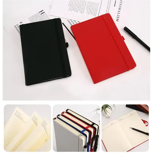 A5 Leather Journal Notebook With Pen Loop