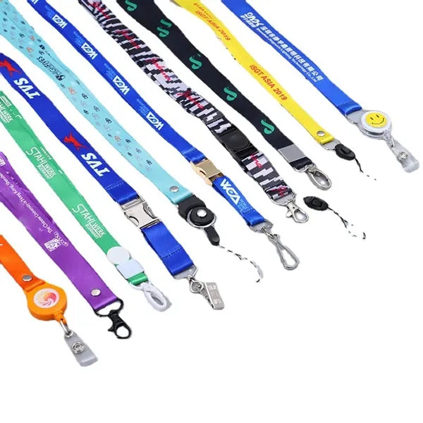 Silkscreen Lanyards, Flat Ribbed Polyester