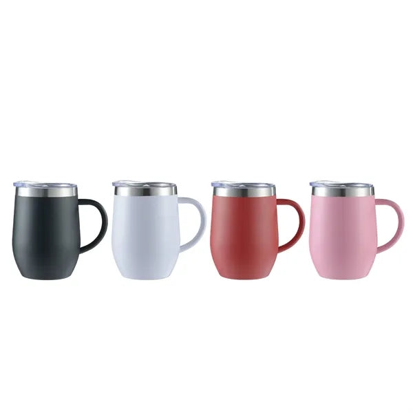 12oz Egg Shaped Insulated Stainless Steel Vacuum Wine Cup