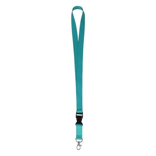 3/4" Full Color Lanyard with Lobster Hook and Plastic Buckle