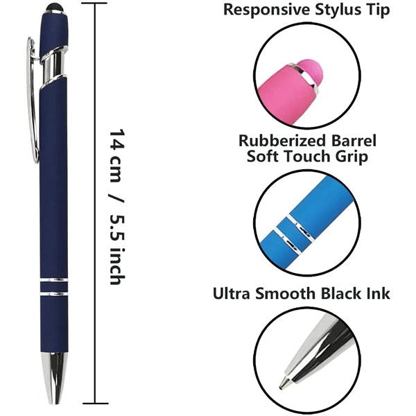Rita Soft Touch Stylus Rubber Pen