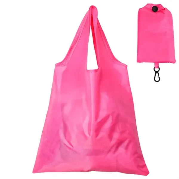 Large Resuable Polyester Folding Grocery Tote Bag