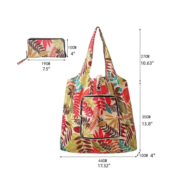 Foldable Zipper Tote Bag