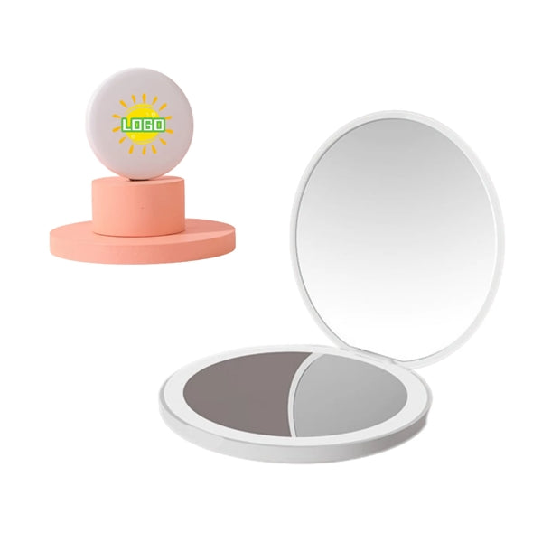 LED Foldable Makeup Mirror Full Color Travel Outdoor