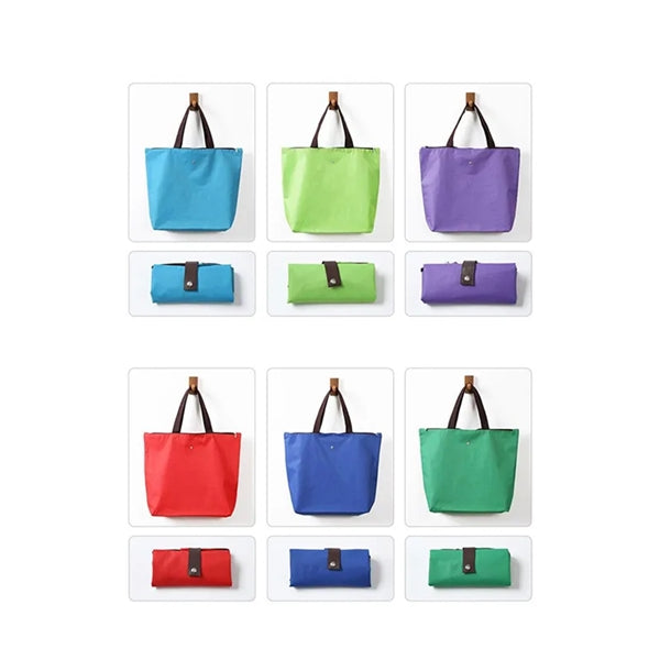 Waterproof 600D Packable grocery tote with zipper