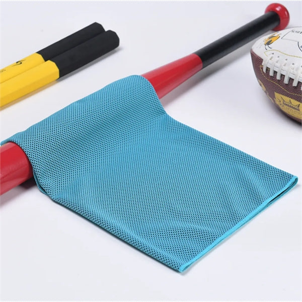 Quick-dry Cooling Sports Towel With Silicone Case