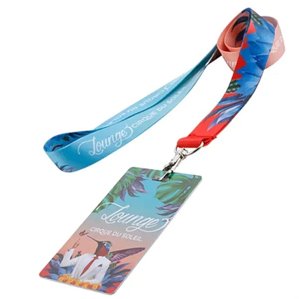 Sublimation Printing Lanyard with Badge Holder