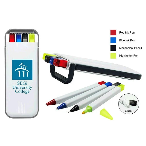 Logo 4-In-1 Writing Set