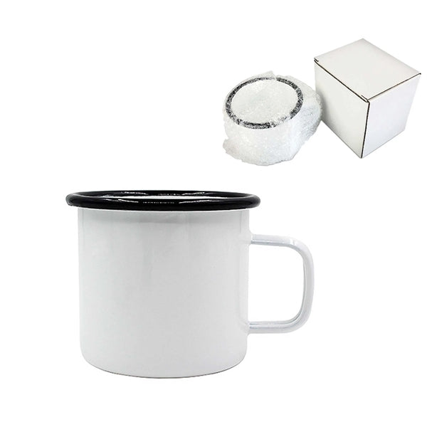 12 Oz Enamel Coffee Mugs