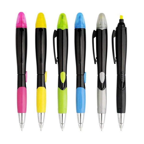 Shining Barrel Pen With Highlighter Stylus