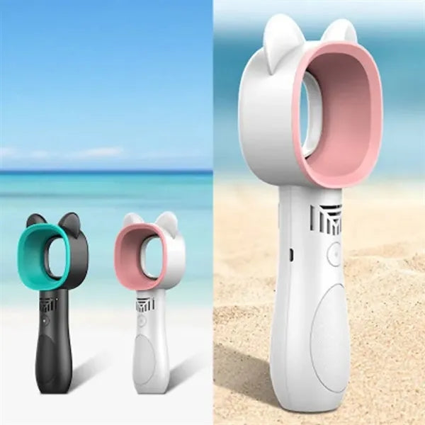 Cute Cat Handheld Cooling Bladeless Fan