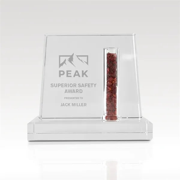Vault Crystal Award - Encased Design 7"