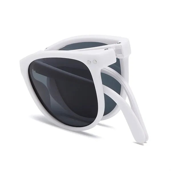 Square Frame Folding Children Sunglasses with Case