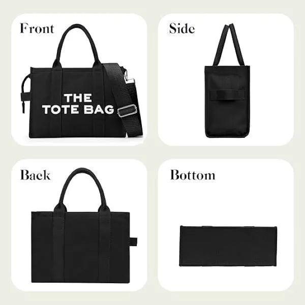 Cute Canvas Mesh Tote Bags