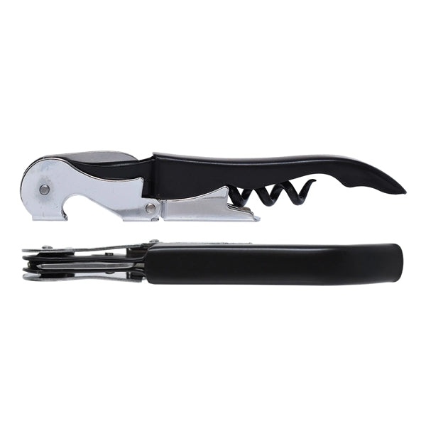 Double Hinge Customizable Corkscrew Black