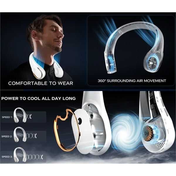 Portable Strong Wind Neck Fan