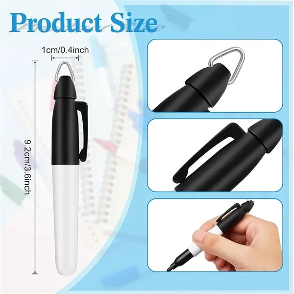 Permanent Markers with Golf Keychain Clip
