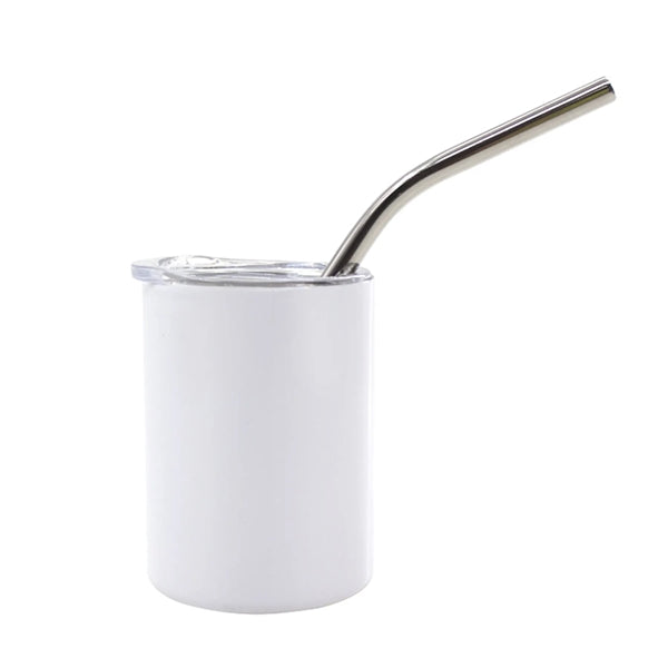 3 OZ Mini Shot Glass Tumber with Straw