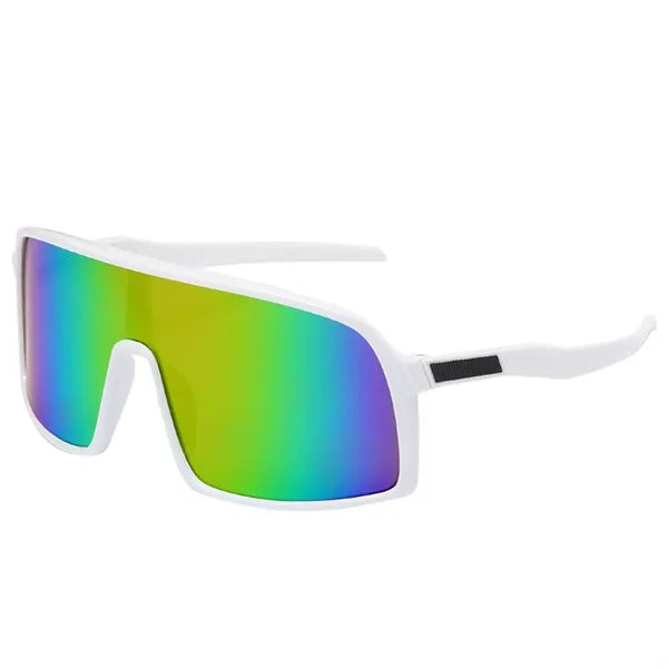 Oversized Mirrored Retro Reflective Sunglasses