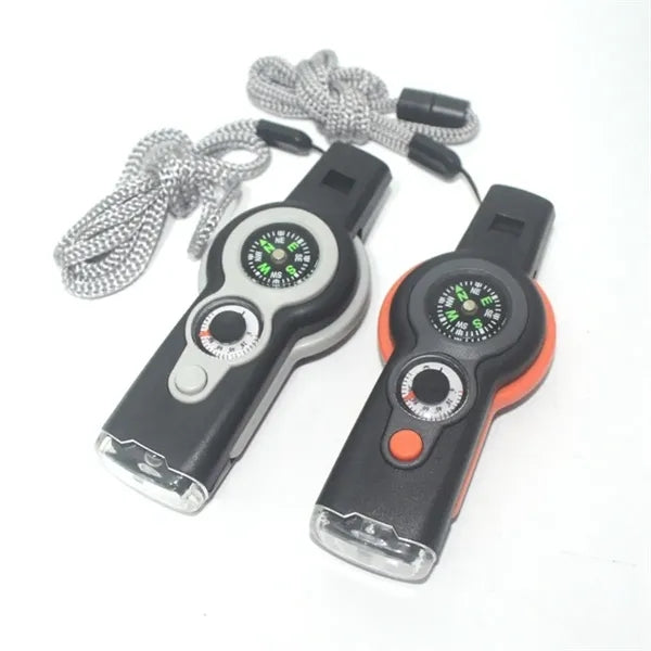 Emergency Survival Whistle with Lanyard 7in1 Multitool