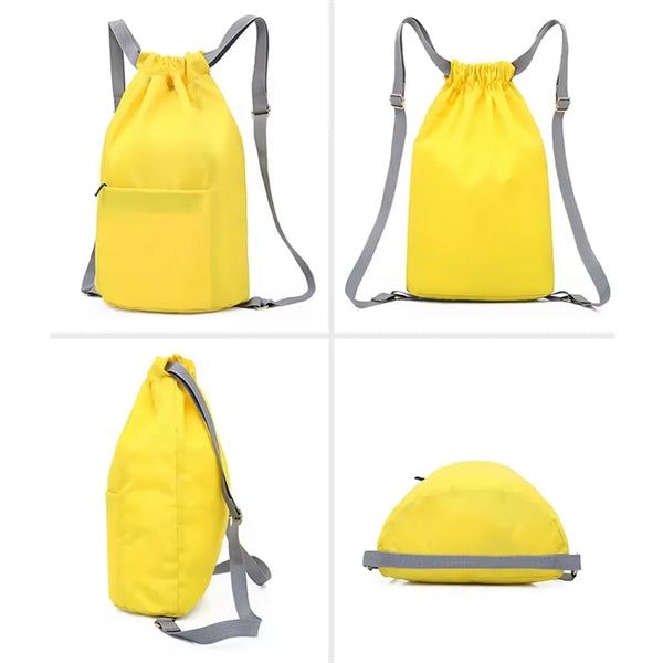 Drawstring Backpack Bag Sport Gym Sackpack