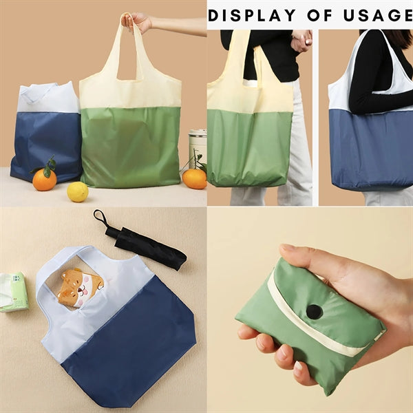 Splicing Color Oxford Cloth Shopping Bag
