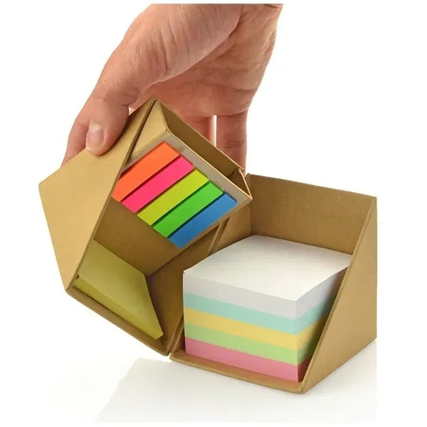 Sticky Notes With Cube Pencil Holder
