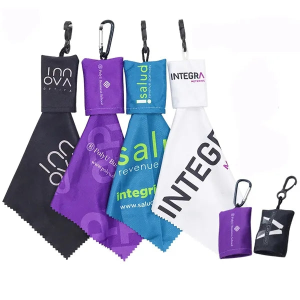 Microfiber Camera Lens Cloth with Pouch