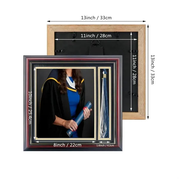 Graduation Photo Shadow Box Frame with Tassel Holder