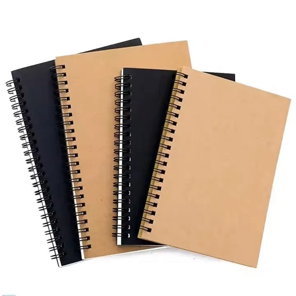 A5 Kraft Cover Spiral Notebook