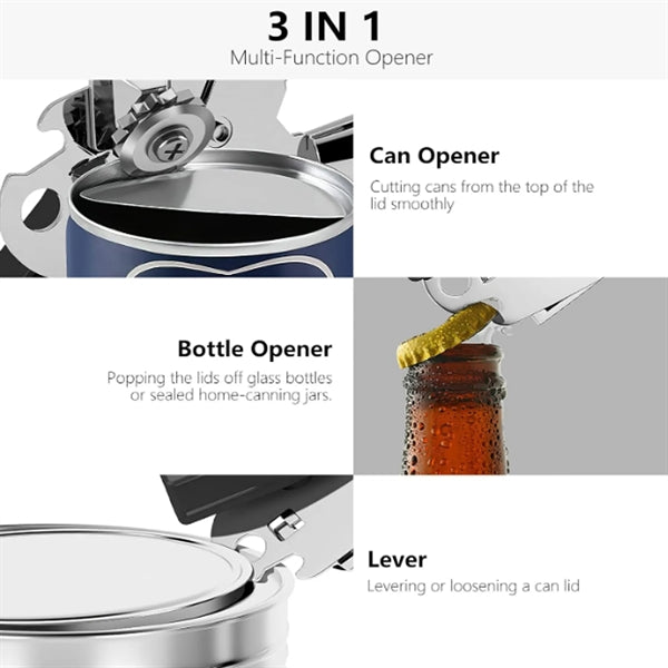 Professional 3-In-1 Multifunctional Manual Can Openers