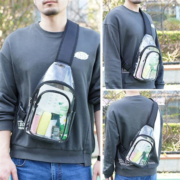 Stadium Waterproof Clear Crossbody Chest Bag