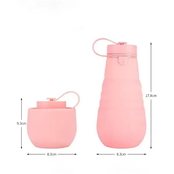 17oz Silicone Foldable Water Bottle