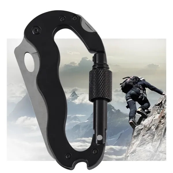 5-in-1 Survival Tool Keychain Blade Carabiner