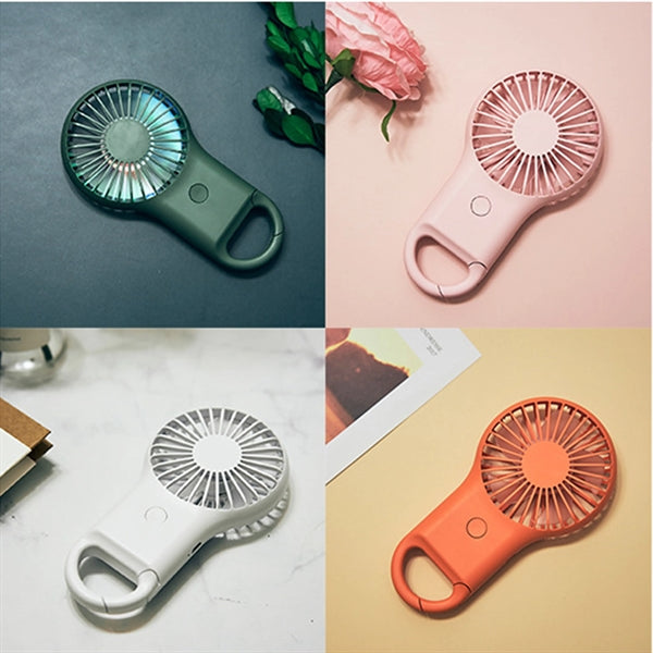 Light up lantern rechargeable handheld fan with carabiner