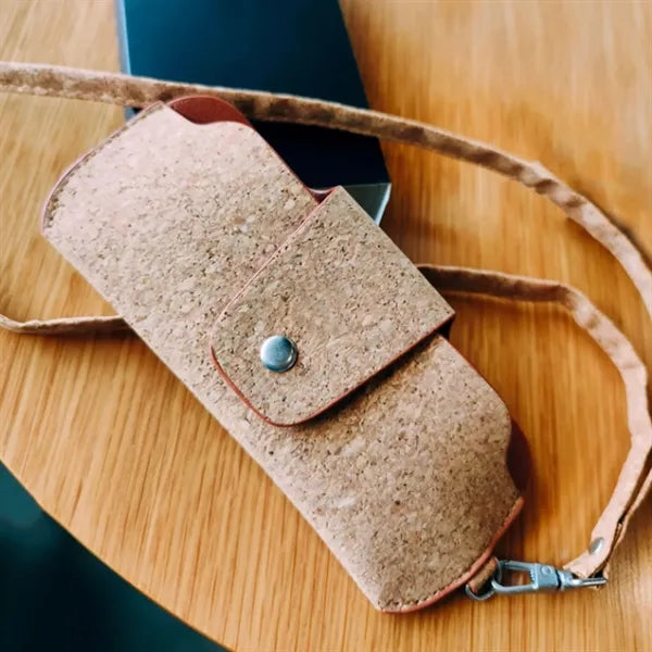 Cork Leather Eyeglasses Pouch
