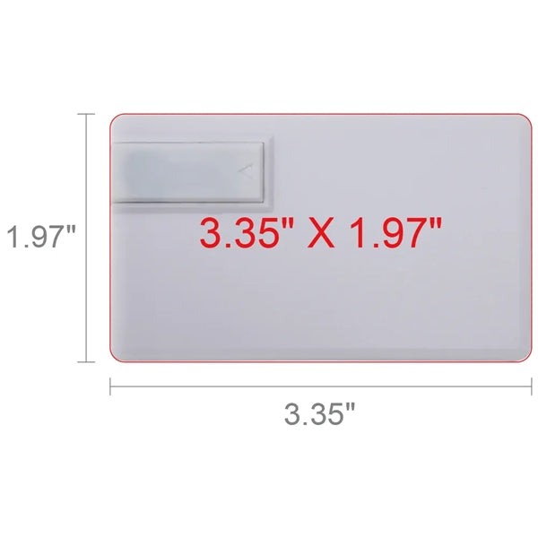Sugar Grove White Credit Card USB Flash Drive