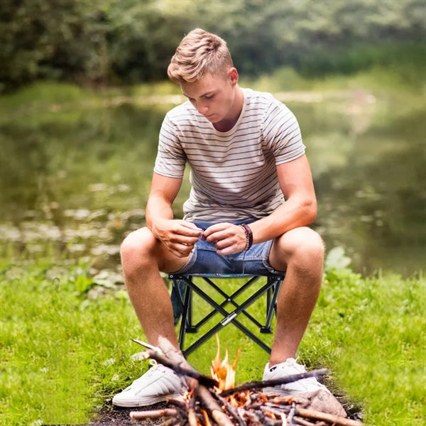 Folding Camping Chair with Carrying Bag (300lbs Capacity)