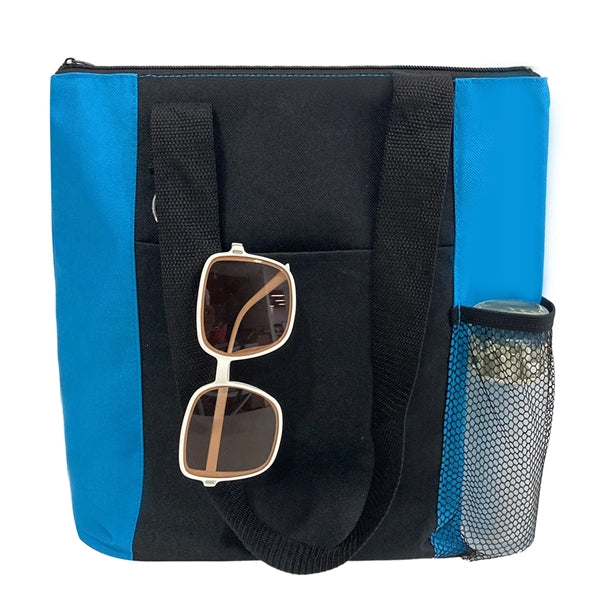 Mesh Pocket Shoulder Tote Bag