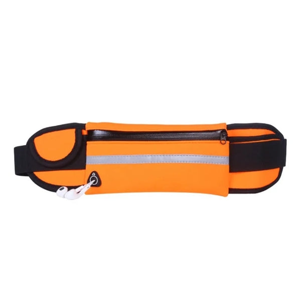 Sports Reflective Waist Bag With Bottle Holder