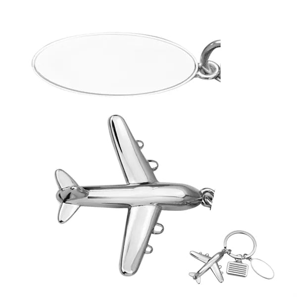 Airplane Tag Keychain