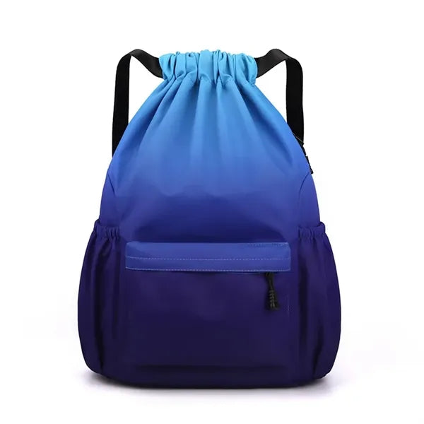 Drawstring Bag Backpack with Side Pockets