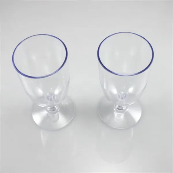 Plastic stemware wine cup