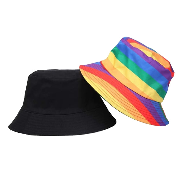 2-ply Polyester Pride Rainbow Bucket Hat