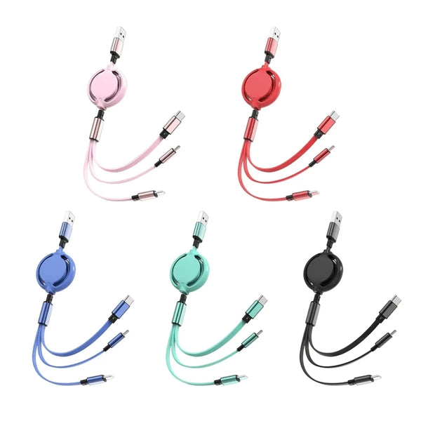 3 in 1 Retractable Charging Cable